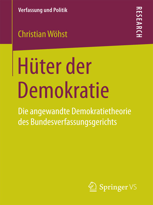 Title details for Hüter der Demokratie by Christian Wöhst - Available
